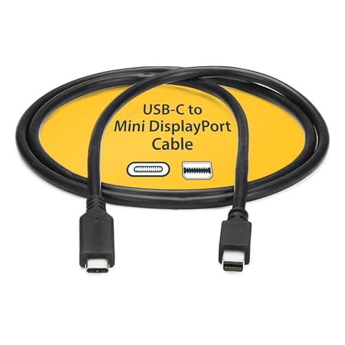 Image of StarTech.com 6ft / 2m USB-C to Mini DisplayPort Cable - 4K 60Hz - Black - USB 3.1 Type C to mDP Adapter (CDP2MDPMM6B)