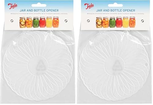 Image of Tala Easy Grip Rubber Jar Opener, Non-Slip Grip Tool for Jars & Bottles, BPA-Free, 16cm Wide, Kitchen Aid for Weak Hands, Seniors & Arthritis Relief, Dishwasher Safe (Pack of 2)