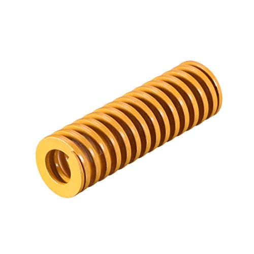 Image of sourcing map 16mm OD 50mm Long Spiral Stamping Light Load Compression Die Spring Yellow