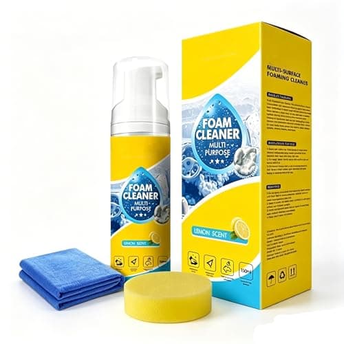 Image of Powerful & Versatile Foam Cleaner for Car Interior, Cleaning Spray for Powerful Cleaning, Water-free Foam Cleaner, Suitable for Vehicle Interior & Home Use (1 Piece)