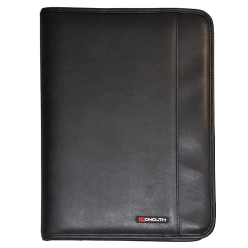 Image of Monolith Conference Folder With Pad Clip A4 Black