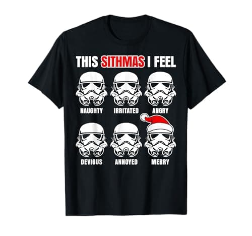 Image of Star Wars Stormtrooper Sithmas Emotions Christmas T-Shirt