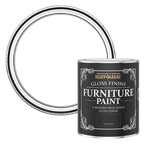 Image of Rust-Oleum White Furniture & Skirting Board Paint in Gloss Finish - Cotton (WHITE) 750ml