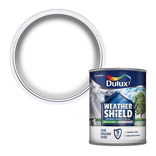 Image of Dulux Weather Shield Quick Dry Undercoat Paint, 750 ml - White