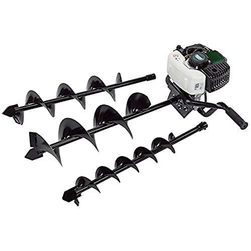 Image of Draper Expert 52cc Petrol Fence Post Auger Kit, Black, 96x47x52.5 cm