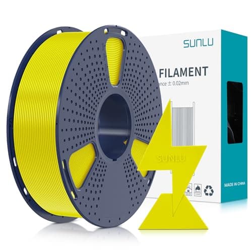 Image of SUNLU High Speed 1.75mm PLA Filament, Up to 600mm/s Fast Printing, Rapid HS-PLA, Dimensional Accuracy +/- 0.02mm, 1KG Yellow