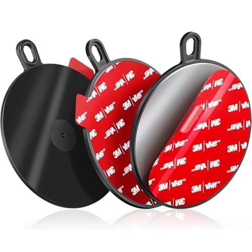 Image of volport 3 Pack Dashboard Pad Mounting Disk for Suction Cup 95mm/3.74" Heat Resistant Adhesive Sticky Pad for Dash Cam, Sat Nav, Windshield, Phone Holder, GPS, Tablet and More