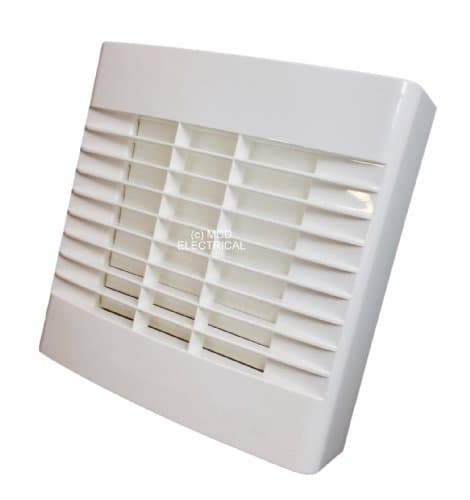 Image of Airvent 459309A 100MM 4" Bathroom Extractor Fan With Timer And Automatic Shutters, White