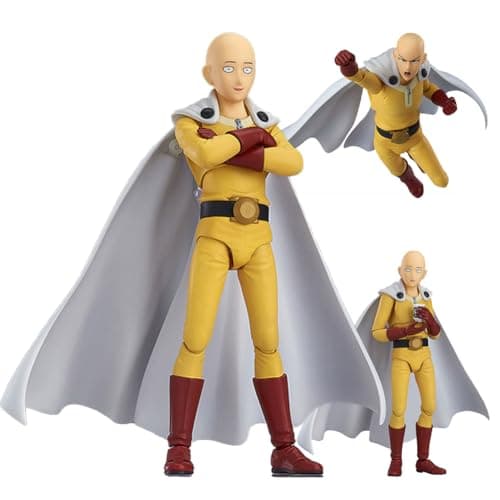 Image of Tongyundacheng One Punch Man Saitama PVC Action Figure 15cm Change Face Figure Model Statue Colllectible Home Decor Desktop Ornaments