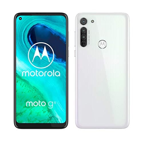 Image of Motorola Moto G8 (6,4" HD+ zero-notch display, Qualcomm Snapdragon SD665, 16MP main camera, 2MP macro camera, 4000 mAH battery, Dual SIM, 4/64GB, Android 10, Pearl White