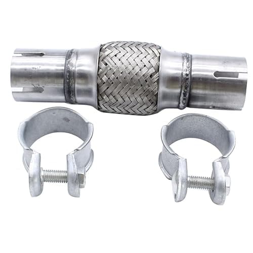 Image of Flexible Exhaust Pipe 45 x 100/210 mm Clamp-on Flexi Tube Joint Stainless Steel Flexible Tube Repair for Audi Fiat Opel Renault Seat Skoda VW