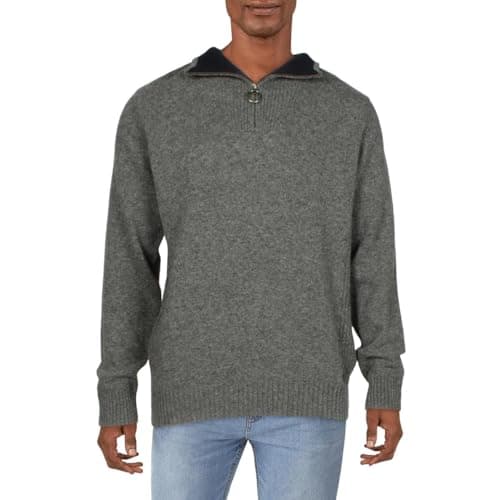 Image of Barbour Nelson Essential Half Zip Storm Grey X Large, Grey