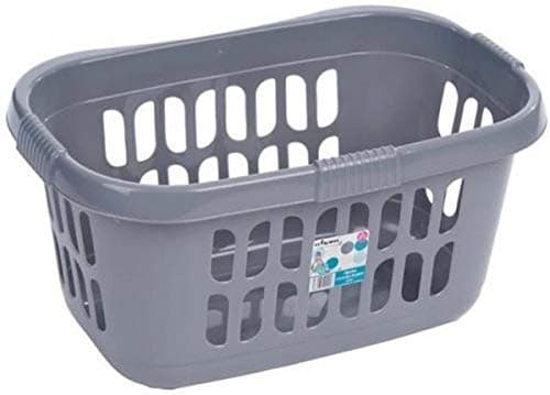Image of Wham 2 x HIPSTER LAUNDRY BASKET-SILVER