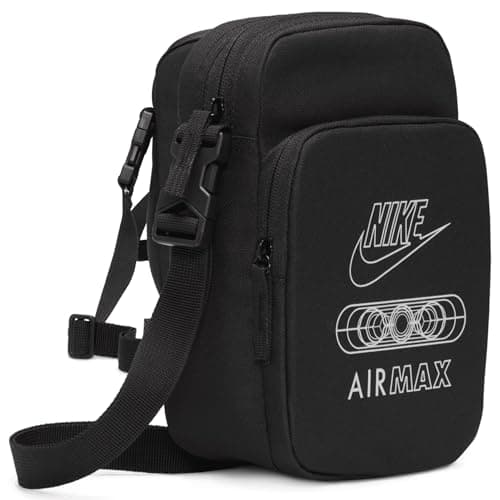 Image of NIKE Air Max Heritage Crossbody Bag (4 Litre) – Black Gym Shoulder Bags