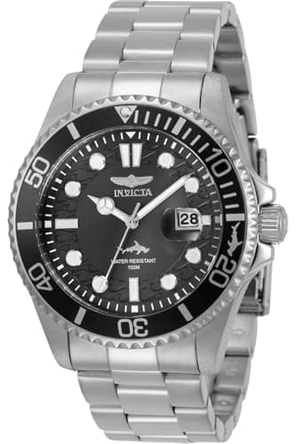 Image of Invicta Pro Diver 30018 Men's Watch - Waterproof - Analogue - Quartz Movement - stainless steel with Black dial - 43mm