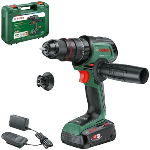 Image of Bosch Cordless Combi Drill AdvancedImpact 18V-80 QuickSnap (Impact Drilling and Screwdriving; 18V System; Brushless Motor; 82 Nm; 13mm Metal Drill Chuck; with Battery and Charger)