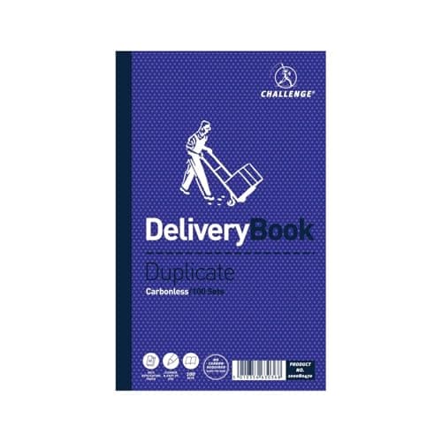 Image of Challenge Duplicate Book Carbonless Delivery Book 100 Sets 210x130mm [Pack of 5]