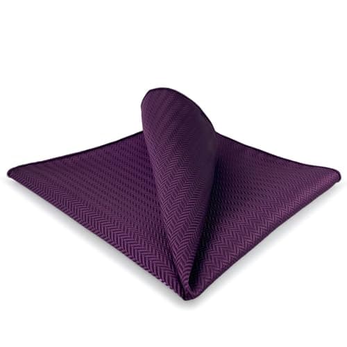 Image of Shlax&Wing Solid Purple Pocket Square For Men Business Wedding Hanky Large