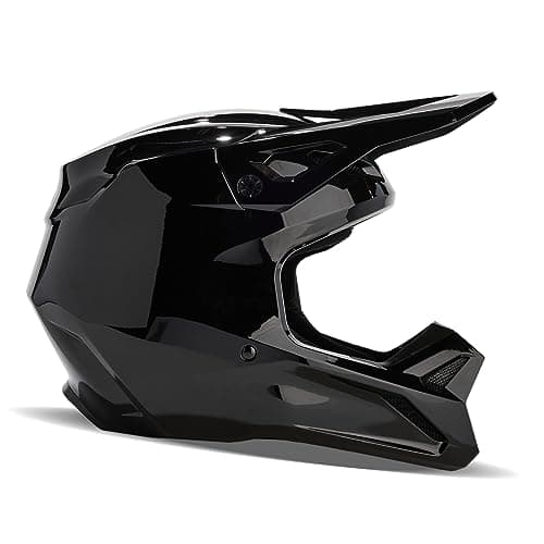 Image of Fox Racing V1 Solid Helmet - Mips Technology, Ventilated, True-to-Size Fit, Removable Liner, Cheek Pads, MX & Off-Road Protection, Black, Size: 2X