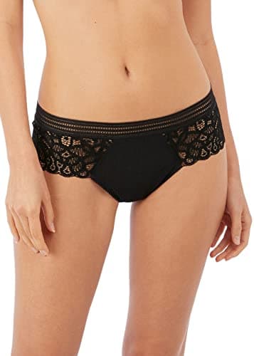 Image of Wacoal 148007 Raffine Tanga Briefs - 148007 Black