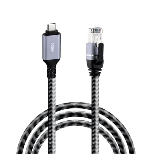 Image of Mcbazel USB C 3.1 to Ethernet Cable 2M- Type-C to RJ45 Gigabit LAN Adapter, Type C Network Adapter, CAT 6 Cable Compatible with Thunderbolt 3/4/5,for Laptop and Macbook