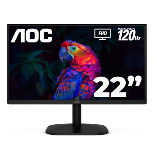 Image of AOC 22B35HM23 22" Full HD (1920 x 1080) 120Hz LED Monitor, Adaptive Sync, VGA & HDMI, Flicker-Free, Low Blue Light, HDR Ready, VESA, Tilt Adjust, Eco-Friendly