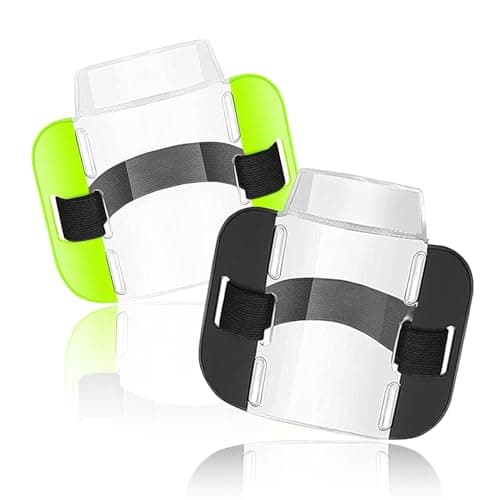 Image of 2pcs Sia Arm Badge Holders, High Visibility Adjustable Armband ID Cards License, Security Badge Holder for Medical Personnel, Security Personnel, Guards, Bouncers, Doorman