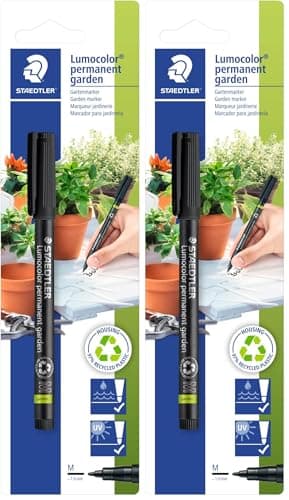 Image of Staedtler 319 GM M-9 Lumocolor Garden Marker for Outdoor Applications - Black Ink (Blistercard of 1 Pen) (Pack of 2)