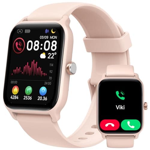 Image of Smart Watch for Women, Answer/Make Calls, Alexa Built-in, [1.8"HD Screen] Smart Watches for Women iPhone/Samsung/Android, Fitness Watch with Heart Rate Sleep SpO2 Monitor,IP68 Waterproof, 100+ Sports