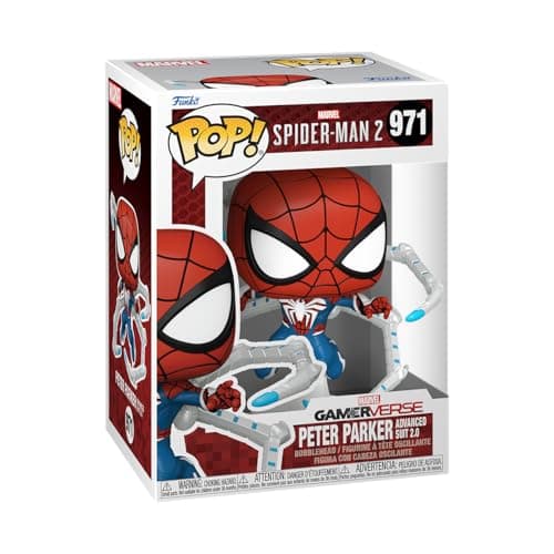 Image of Funko POP! Games: Spider-Man 2- Peter Parker Suit - Spider-man 2 Video Game - Collectable Vinyl Figure - Gift Idea - Official Merchandise - Toys for Kids & Adults - Video Games Fans