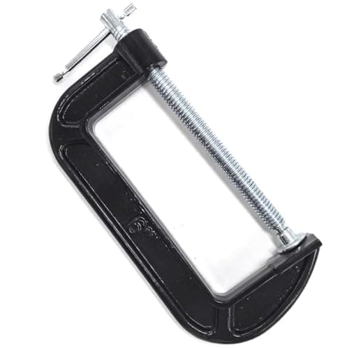 Image of 6 Inch C-Clamp Set, 2-5/8 Inch Throat Depth Heavy Duty Steel C Clamp Industrial Strength C Clamps for Woodworking, Welding, and Building(1Pc)