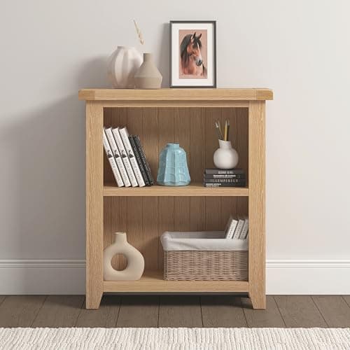 Image of Seconique Windsor Low Bookcase in Natural Oak