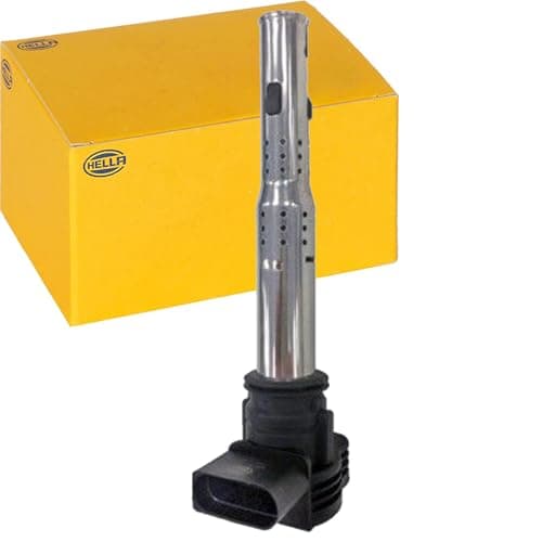 Image of HELLA 5DA 193 175-921 Ignition Coil - 12V - 4-pin connector - Flush-Fitting Pencil Ignition Coils - Plugged