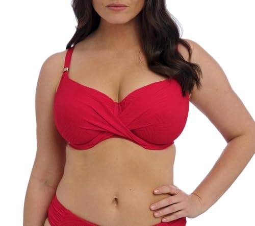 Image of Fantasie Swim Women's Ottawa Underwire Full Cup Top Bikini, Bright Red, 32FF