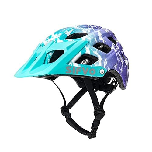 Image of SIFVO Kids Bike Helmet Kids Helmet Age 6 + Boys and Girls Bike Helmets with Cool Visor, Bike Helmets for Kid, Youth Bike Helmet Adjustable & Lightweight (54-57cm)