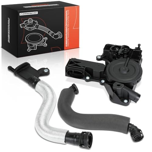Image of Frankberg 3X Crankcase Breather Vent Hose Valve crankcase with Gasket Upper Cylinder Head Compatible with P.a.s.s.a.t 362 A3 8P1 A4 8K2 A5 8T3 Golf V 1K1 T.i.g.u.a.n 5N Replace# 06H103495B
