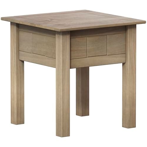 Image of Vida Designs Lamp Table Pine Occasional Side or End Table Waxed Solid Pine