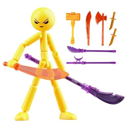 Image of Collectable Action Figures Set, Stop Motion Figures With 7 Weapons, Full Body Mechanical Doll, Multi-Jointed Movable Robot, Full Body Mechanical Doll Birthday for Kids & Hobbyists