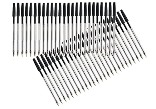 Image of Q-Connect Ballpoint Pen Medium Black (Pack of 50) KF26040
