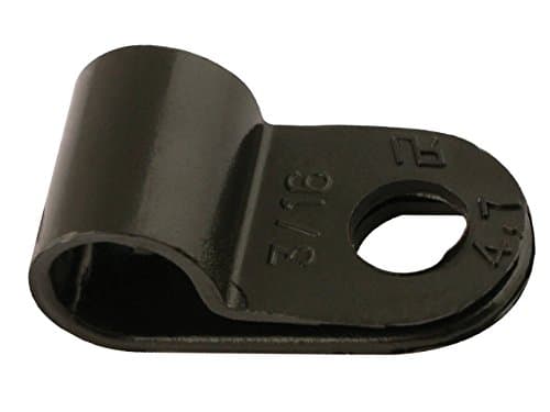 Image of Connect 30350 Black Nylon P-Clip 4.8mm 100pc