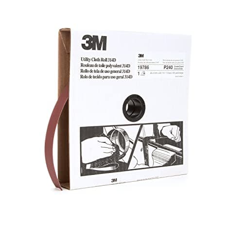 Image of 3M Utility Cloth Roll 314D, 1 in x 50 yd P240 J-weight