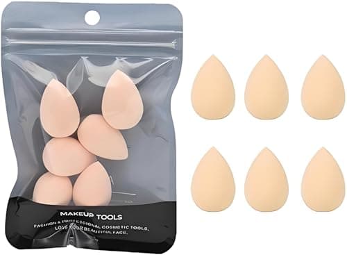 Image of Make up Sponges, 6PCS Mini Makeup Sponge Small Beauty Sponge Blender Set for Foundation, Powder, Concealer Highlight and Eye Shadow, Puffs and Wedges