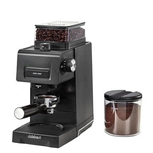 Image of Cuisinart Espresso & Coffee Conical Burr Grinder | 35 Grind Settings | Anti-Static Technology | 225g Bean Hopper with Silicone-Sealed Lid | Portafilter Compatible | Cup Selector 1–14 Cups