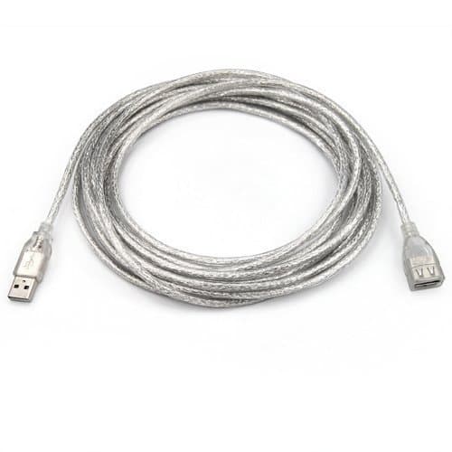 Image of Accessotech 5m Metre USB 2.0 Extension Cable Lead A to A Male to Female 480mbps Lead