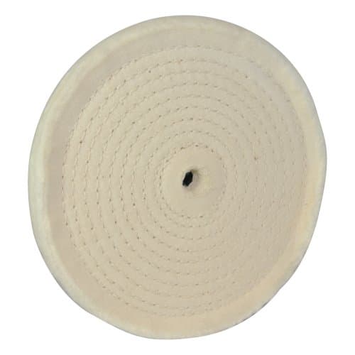Image of Silverline 105888 Spiral-Stitched Cotton Buffing Wheel 150 mm