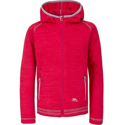Image of Trespass Kids Goodness Full Zip Hooded Fleece Jacket - Raspberry - 3-4 Yrs