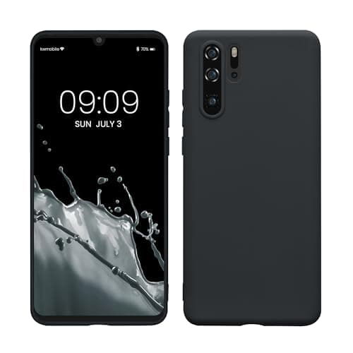 Image of kwmobile Case for Huawei P30 Pro Case - Soft Cover - Shockproof TPU Material - Wireless Charging - Blueberry