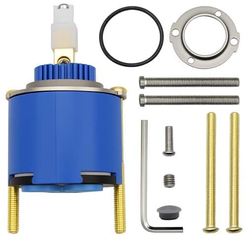 Image of Upgraded Faucet Cartridge for Grohe 46048000, 46mm Single-Hand Mixing Valve Ceramic Cartridge, Brass Core, Compatible with Single Lever Faucets