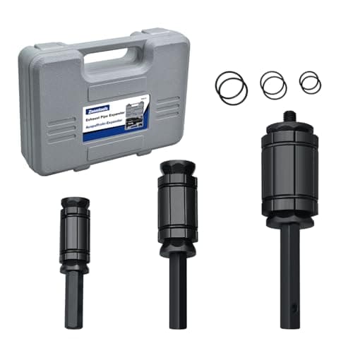 Image of Zoomtools 3pc 1-1/8" to 3-1/2" Exhaust Pipe Expander Tool, Tube Expander, Compatible with Most Cars & Trucks