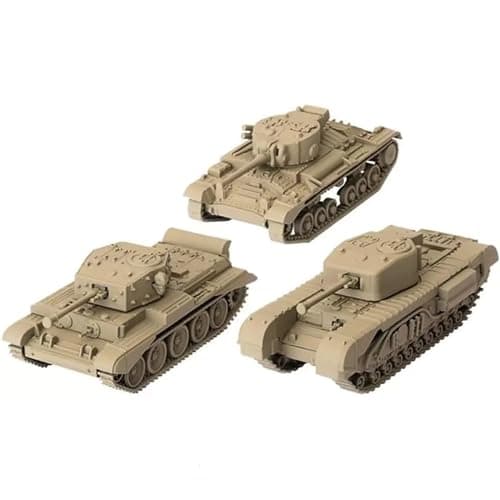 Image of Gale Force Nine World of Tanks: U.K. Tank Platoon Expansion - Cromwell, Churchill VII, Valentine - WOT Miniatures Game, War & Military, RPG, Tabletop Gaming, WOT65